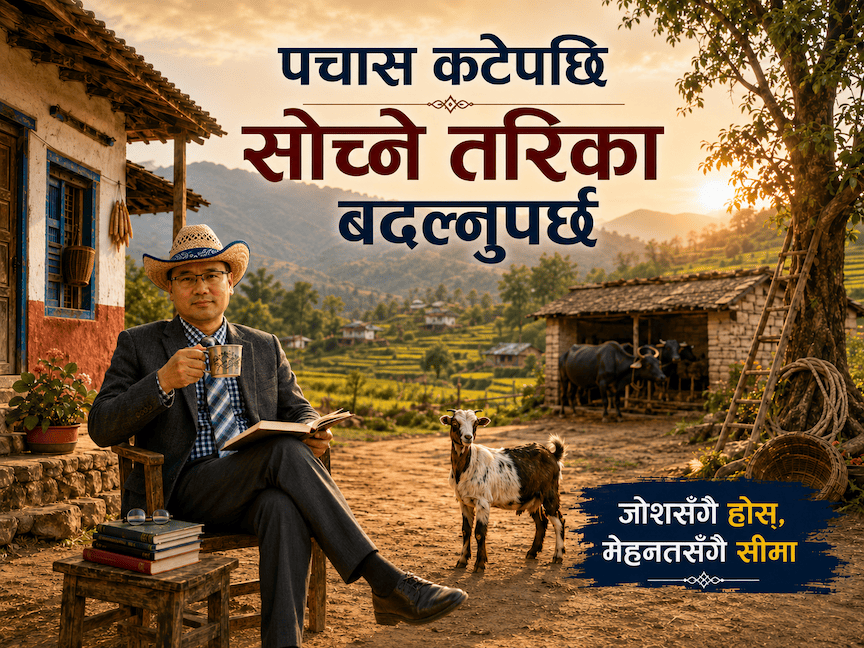 पचास कटेपछि सोच्ने तरिका बदल्नुपर्छ